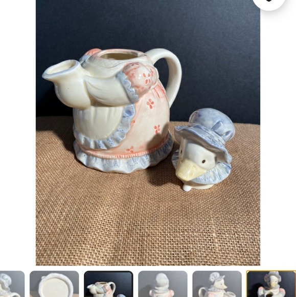 Vintage Country Mother Goose Teapot - Picture 4 of 6